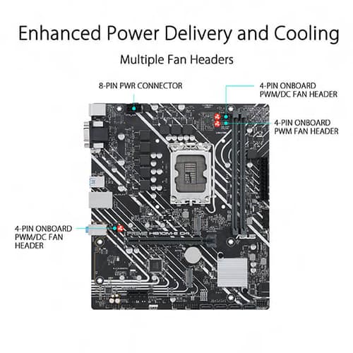 Asus Prime H610M-E D4 M-ATX Motherboard